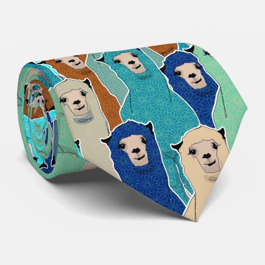 Colorful Alpaca Neck Tie ネクタイ (ロール)