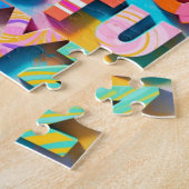 Colorful Alphabet Puzzle with Missing Letters ジグソーパズル (側面)