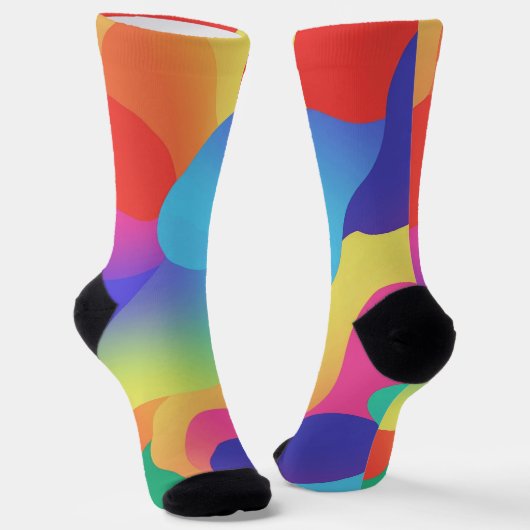 Colorful Amorphous Shapes ソックス (傾斜あり)