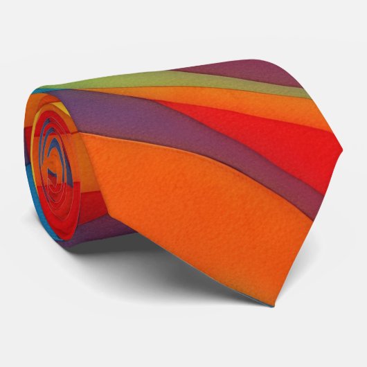 Colorful and Bright Abstract Art Tie ネクタイ (ロール)