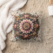 Colorful and Floral Throw Pillows クッション (ブランケット)