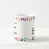 Colorful and Playful Alphabet Design コーヒーマグカップ (中央)