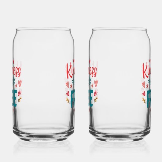 Colorful and Uplifting Kindness Slogan ガラス缶 (左)