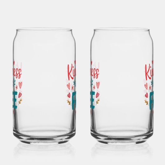 Colorful and Uplifting Kindness Slogan ガラス缶 (右)