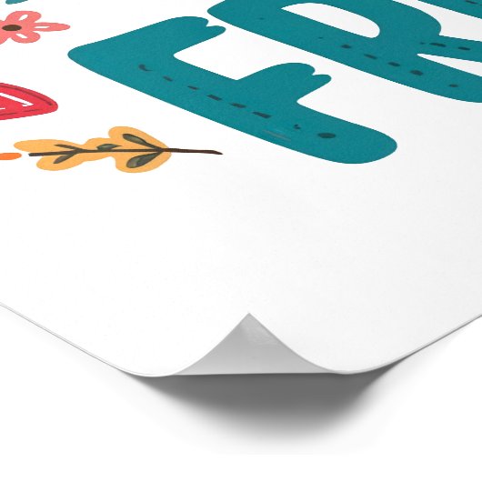 Colorful and Uplifting Kindness Slogan ポスター (角)