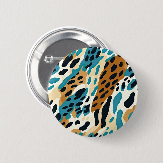 Colorful Animal Print 09 缶バッジ (正面&裏面)