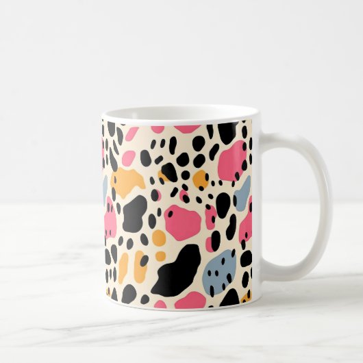 Colorful Animal Print Mug 07 コーヒーマグカップ (右)