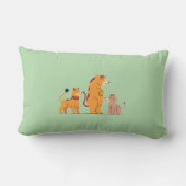 Colorful Animal Print Throw Pillow ランバークッション (裏面)