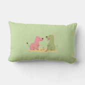 Colorful Animal Print Throw Pillow ランバークッション (裏面)