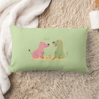 Colorful Animal Print Throw Pillow ランバークッション