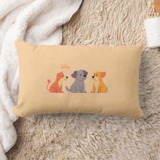 Colorful Animal Print Throw Pillow ランバークッション (ブランケット)