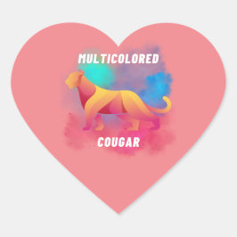 colorful animals Camiseta ハートシール