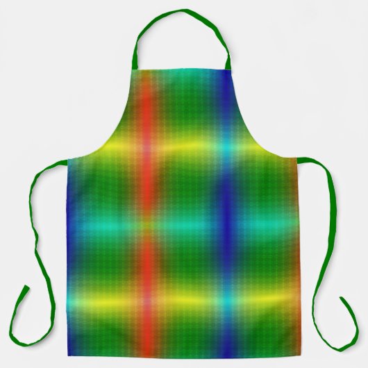colorful apron with a gradient pattern エプロン (正面)