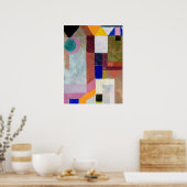 Colorful Architecture (1917) by Paul Klee ポスター (キッチン)