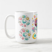 Colorful Aries Zodiac Astrology Sign コーヒーマグカップ (左)