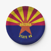Colorful Arizona Flag State 48 ペーパープレート (正面)