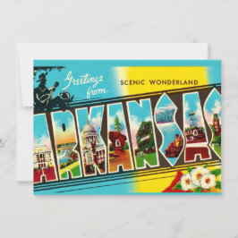 Colorful Arkansas Greeting Moving Announcement シーズンカード