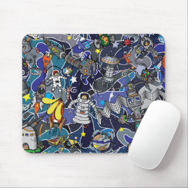 Colorful Art Characters Mouse Pad Creative Design マウスパッド