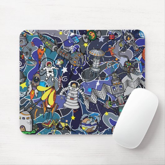 Colorful Art Characters Mouse Pad Creative Design マウスパッド (マウス)