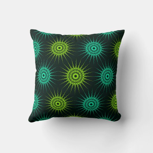 Colorful Art Nouveau Dodeca Astroids Pattern クッション (裏面)