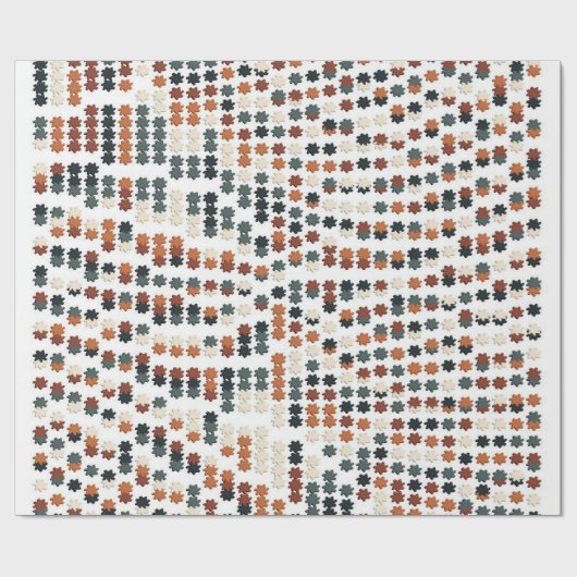 Colorful artNouveau Floral Pattern  ラッピングペーパー (フラット)