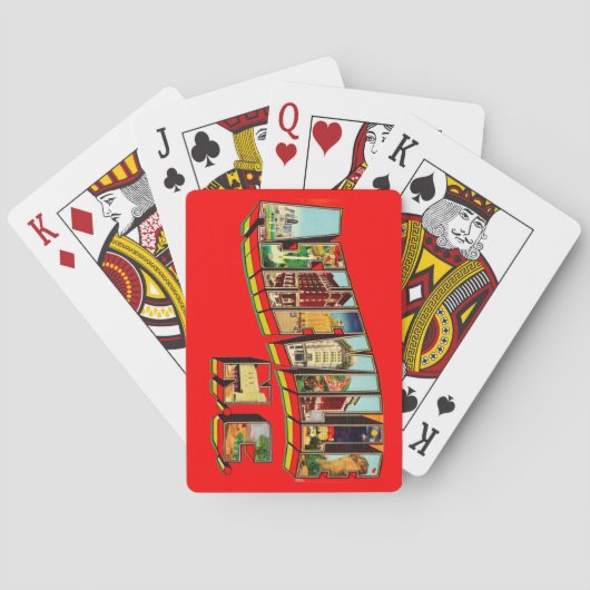 Colorful Asheville NC Playing Cards トランプ (裏面)