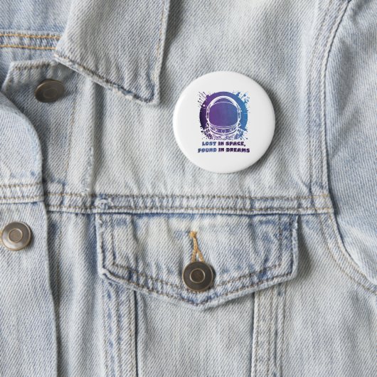 Colorful Astronaut Button – Bold Space Style 缶バッジ (インサイチュ)
