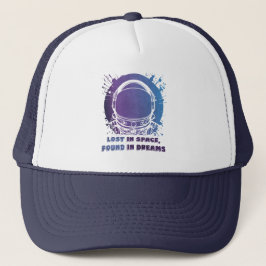 Colorful Astronaut Silhouette Trucker Hat キャップ