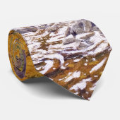Colorful Autumn Aspens in Yellow Violet Orange ネクタイ (ロール)