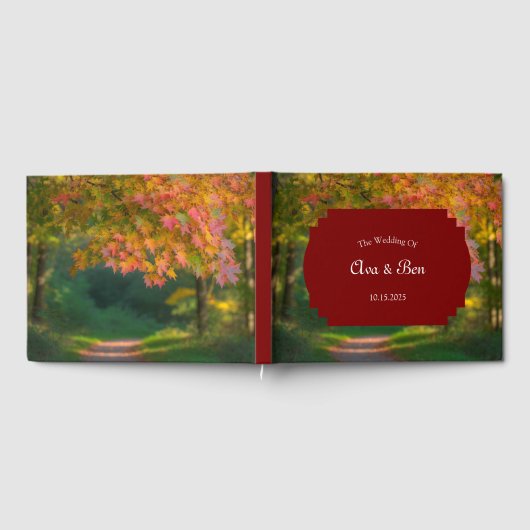 Colorful Autumn Day Wedding ゲストブック (全面)