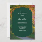 Colorful Autumn Day Wedding Celebration 招待状 (正面)