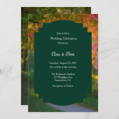 Colorful Autumn Day Wedding Celebration 招待状 (正面/裏面)