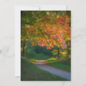 Colorful Autumn Day Wedding Celebration  招待状 (裏面)