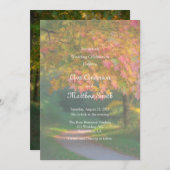 Colorful Autumn Day Wedding Celebration 招待状 (正面/裏面)