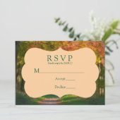 Colorful Autumn Day Wedding RSVP Card 招待状 (スタンド正面)