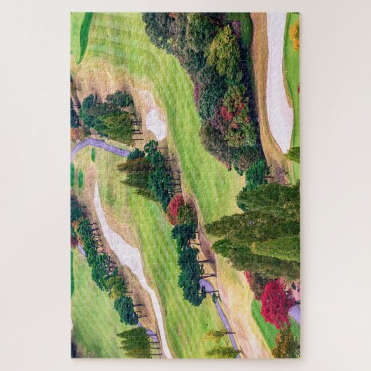Colorful Autumn Golf Course ジグソーパズル (縦)