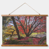 Colorful Autumn Leaves and Trees Landscape 吊り下げ型タペストリー (正面)