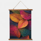 Colorful Autumn Leaves Botanical  吊り下げ型タペストリー (正面)