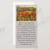 Colorful Autumn Reds and Oranges Prayer Card (正面/裏面)