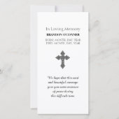 Colorful Autumn Reds and Oranges Prayer Card (裏面)