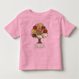 Colorful Autumn Tree of Cats トドラーTシャツ
