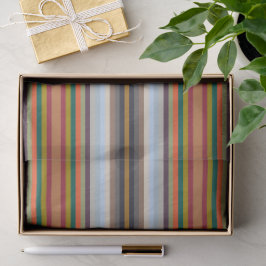 Colorful Autumn Winter Colored Stripes Pattern 薄葉紙