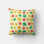 Colorful Autumnal Leafs - Nature Pattern クッション (正面)
