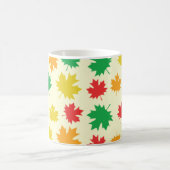 Colorful Autumnal Leafs - Nature Pattern コーヒーマグカップ (中央)