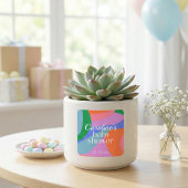 Colorful Baby Shower Abstract Waves Modern スクエアシール