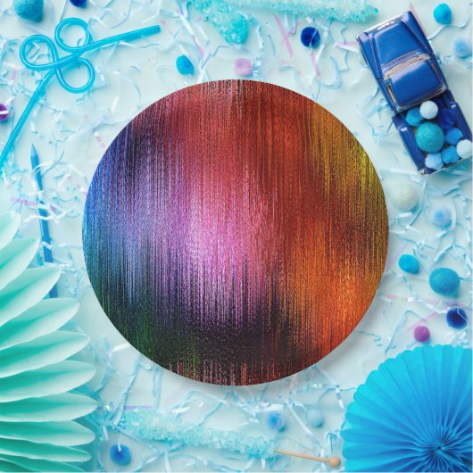 Colorful Background Pattern ペーパープレート (パーティー)