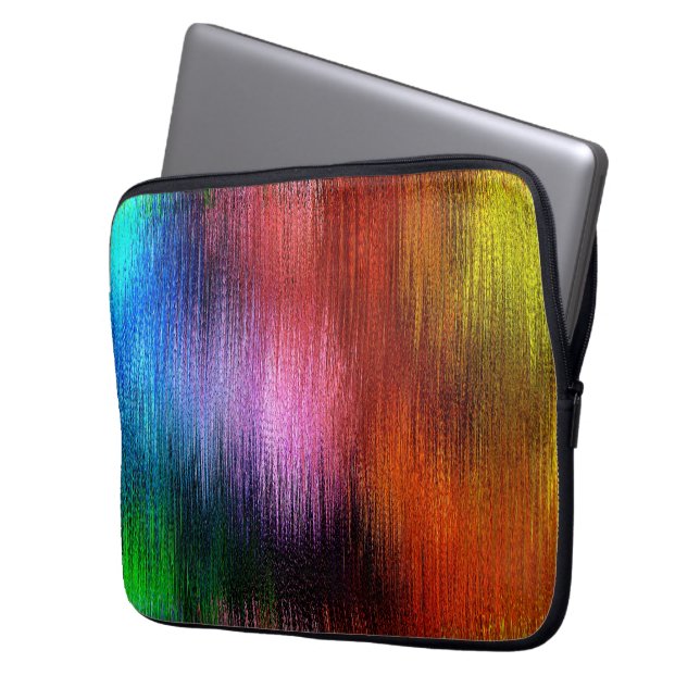 Colorful Background Pattern ラップトップスリーブ (正面左)