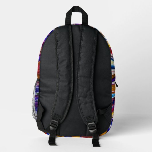 Colorful Backpack プリントバックパック (裏面)
