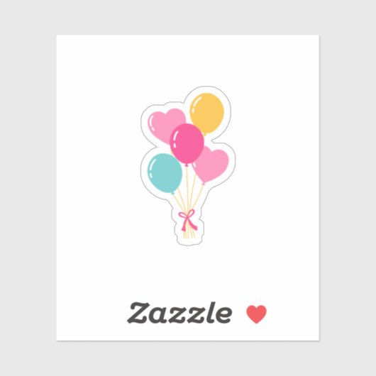 Colorful Balloon  シール (シート)