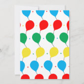 Colorful Balloon Birthday Invitation for Kids 招待状 (裏面)